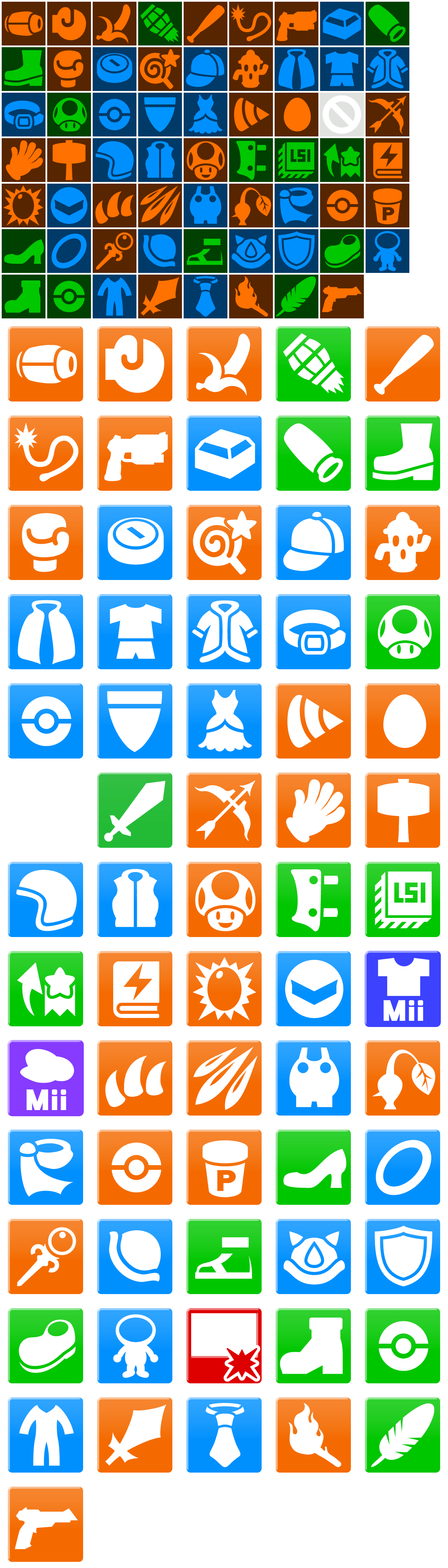 Super Smash Bros. for Wii U - Custom Part Icons