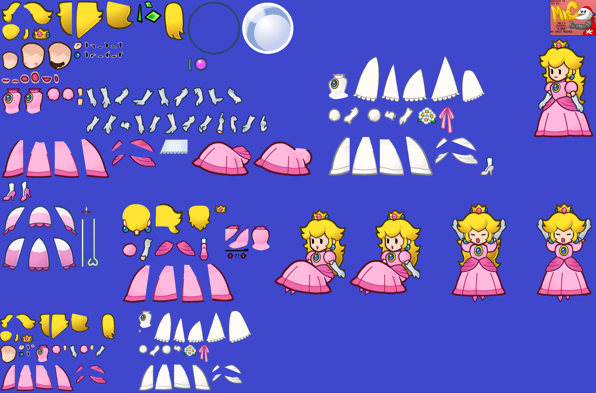 Paper Mario Peach