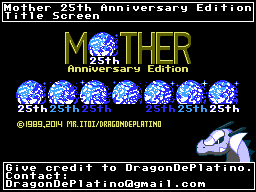 Mother: 25th Anniversary Edition (Hack) - Title Screen