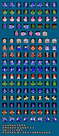 Dragon Quest 2 (MSX) - Characters