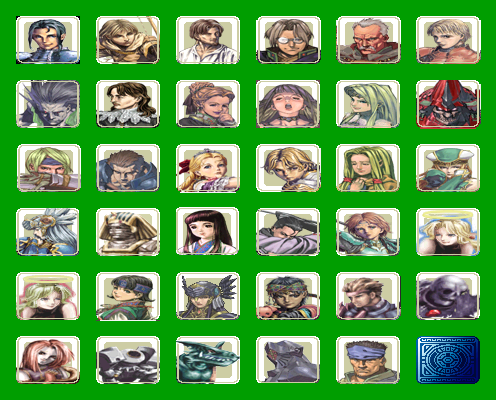 Valkyrie Profile: Lenneth - Sound Mode Characters Icons