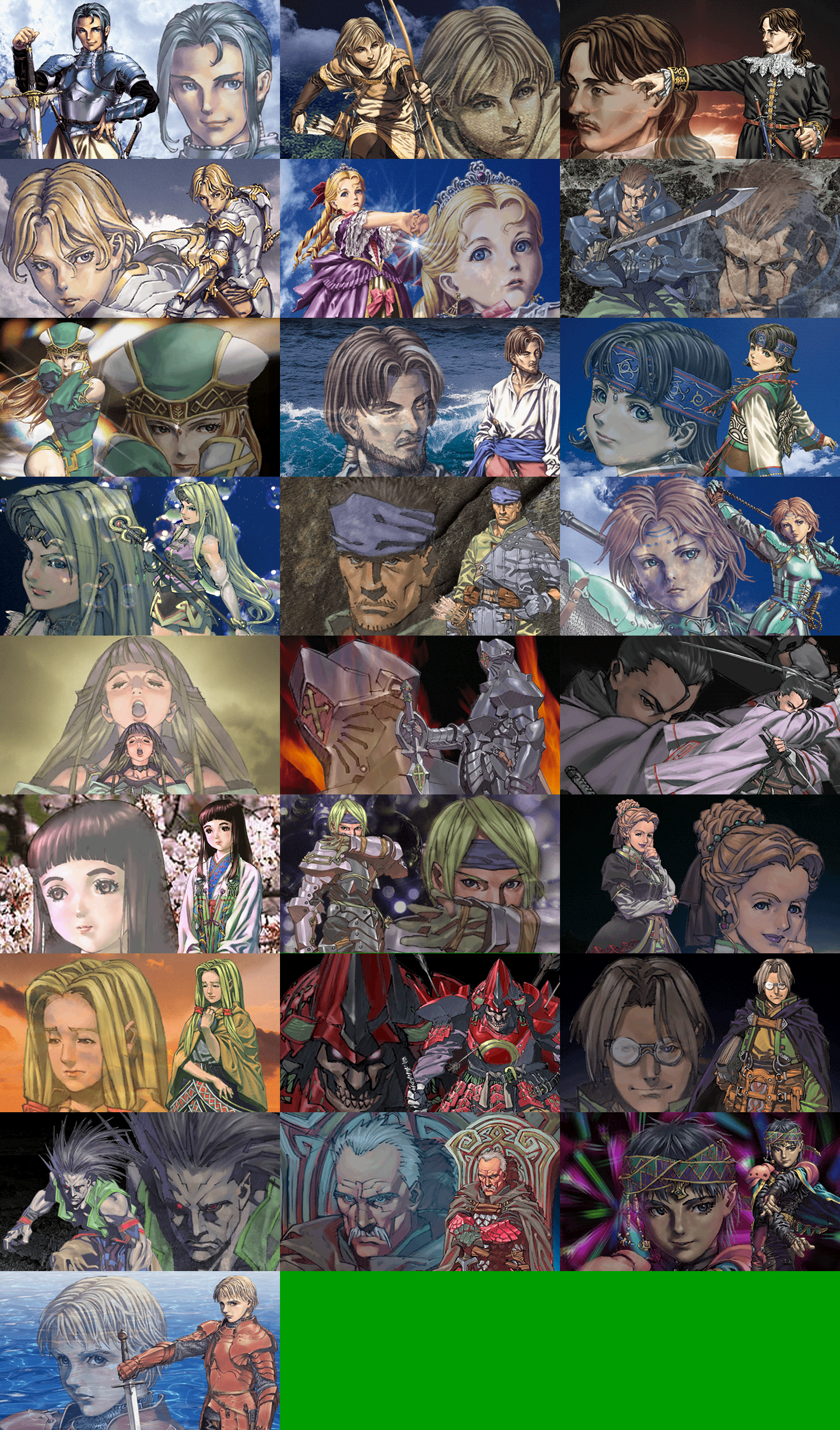 Valkyrie Profile: Lenneth - Sound Mode Characters Backgrounds