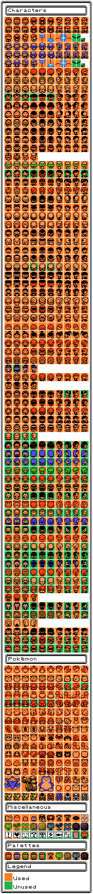 Pokémon Crystal - Characters (Overworld)