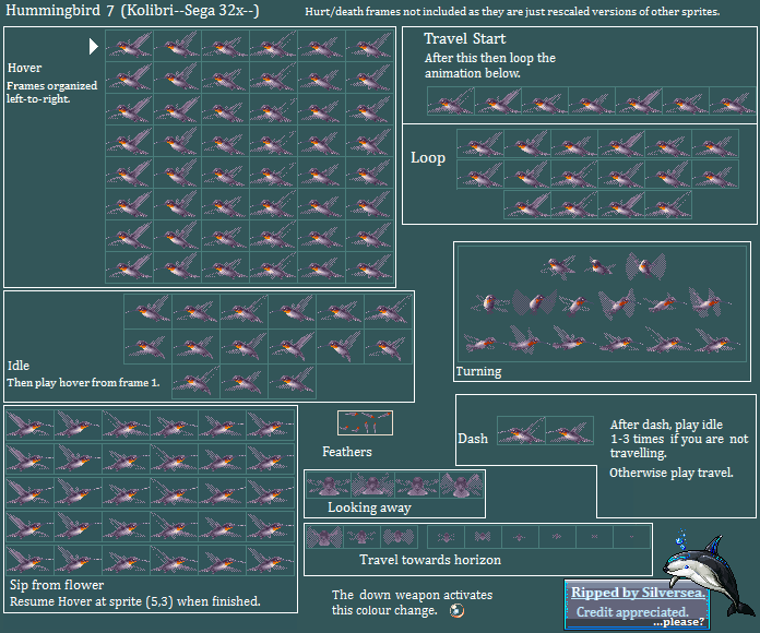 Kolibri (32X) - Lavender Hummingbird