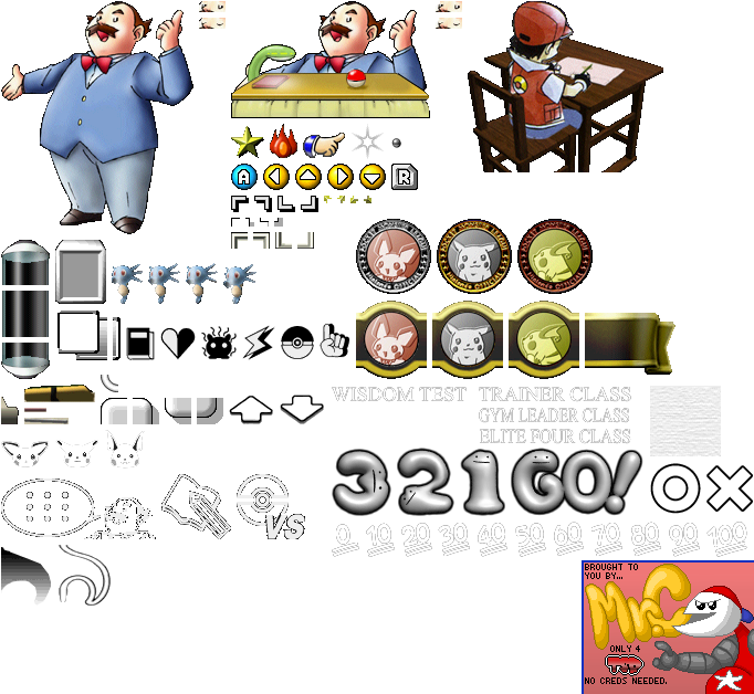 Pokémon Stadium 2 - Classroom Graphics