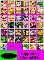 Dragon Ball Z: Supersonic Warriors 2 - Fighter Icons & Shadow
