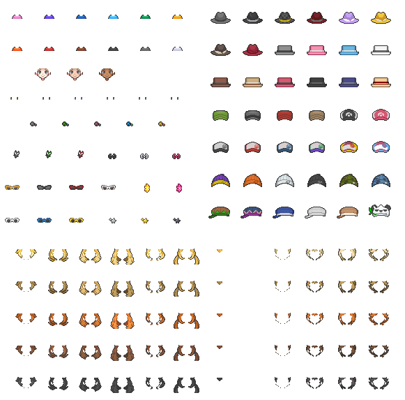 Images/icons for Gen 6 Player Search System and all items in ORAS