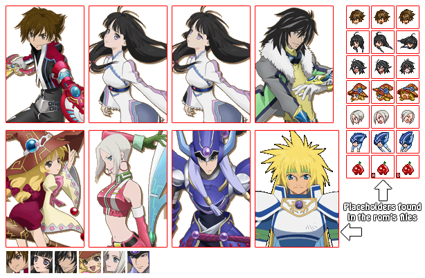 Tales of Hearts - Menu Portraits & Battle Faces