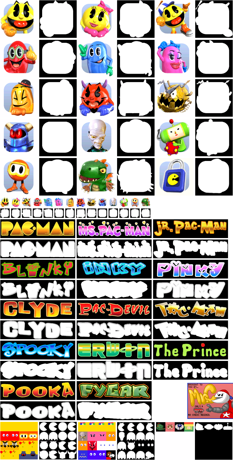 Pac-Man World Rally - Character Icons