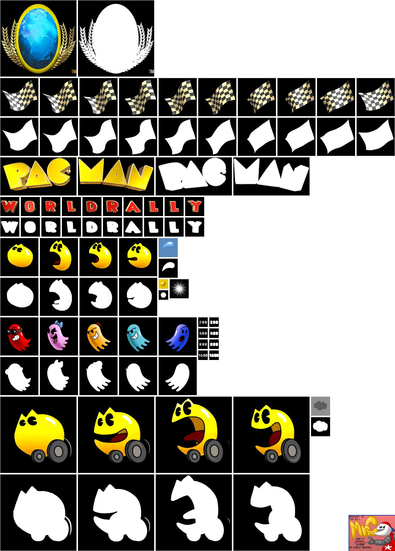 Pac-Man World Rally - Title Screen