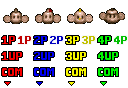 Super Monkey Ball Jr. - Monkey Mugshots & Player Markers