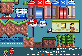 Pokémon Customs - Platformer Tileset