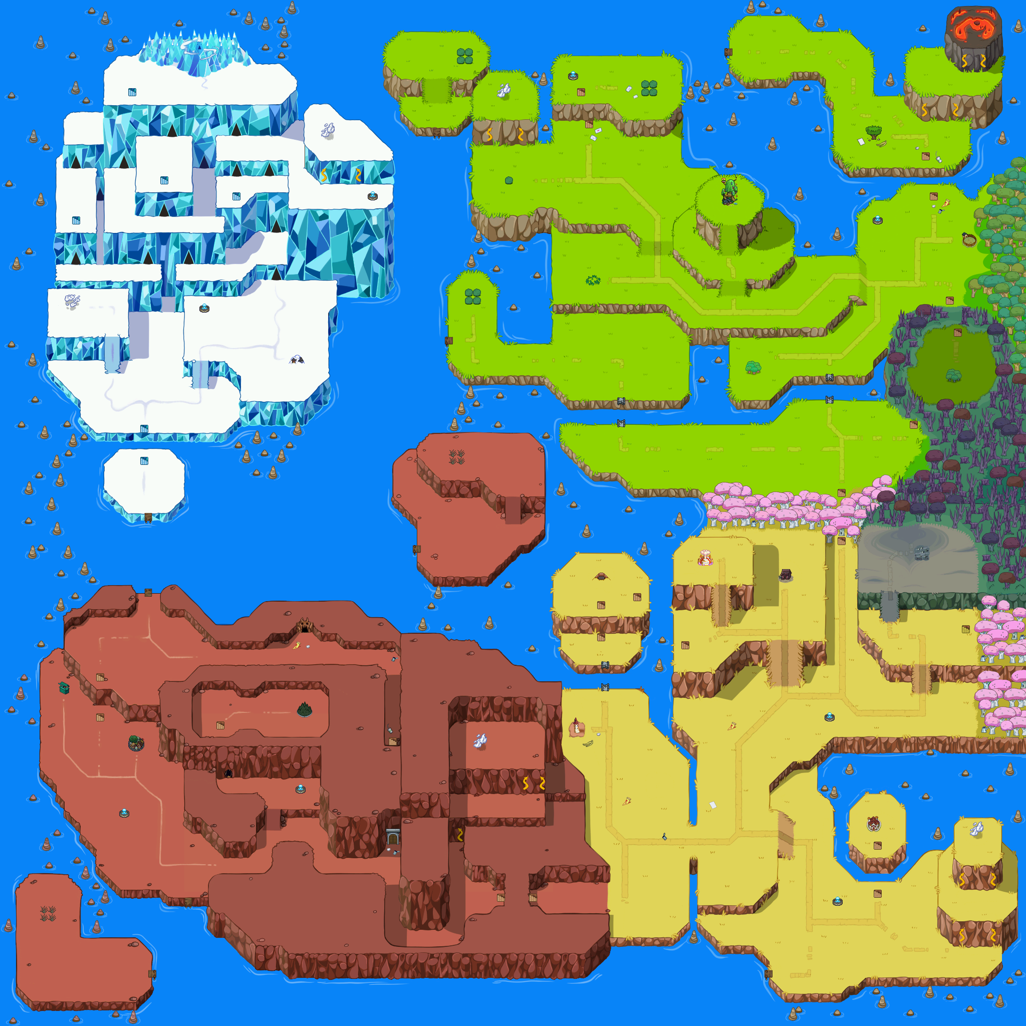 Land of Ooo Overworld Map