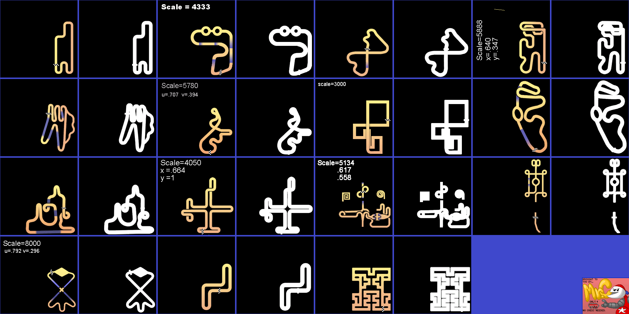 Pac-Man World Rally - Track Maps