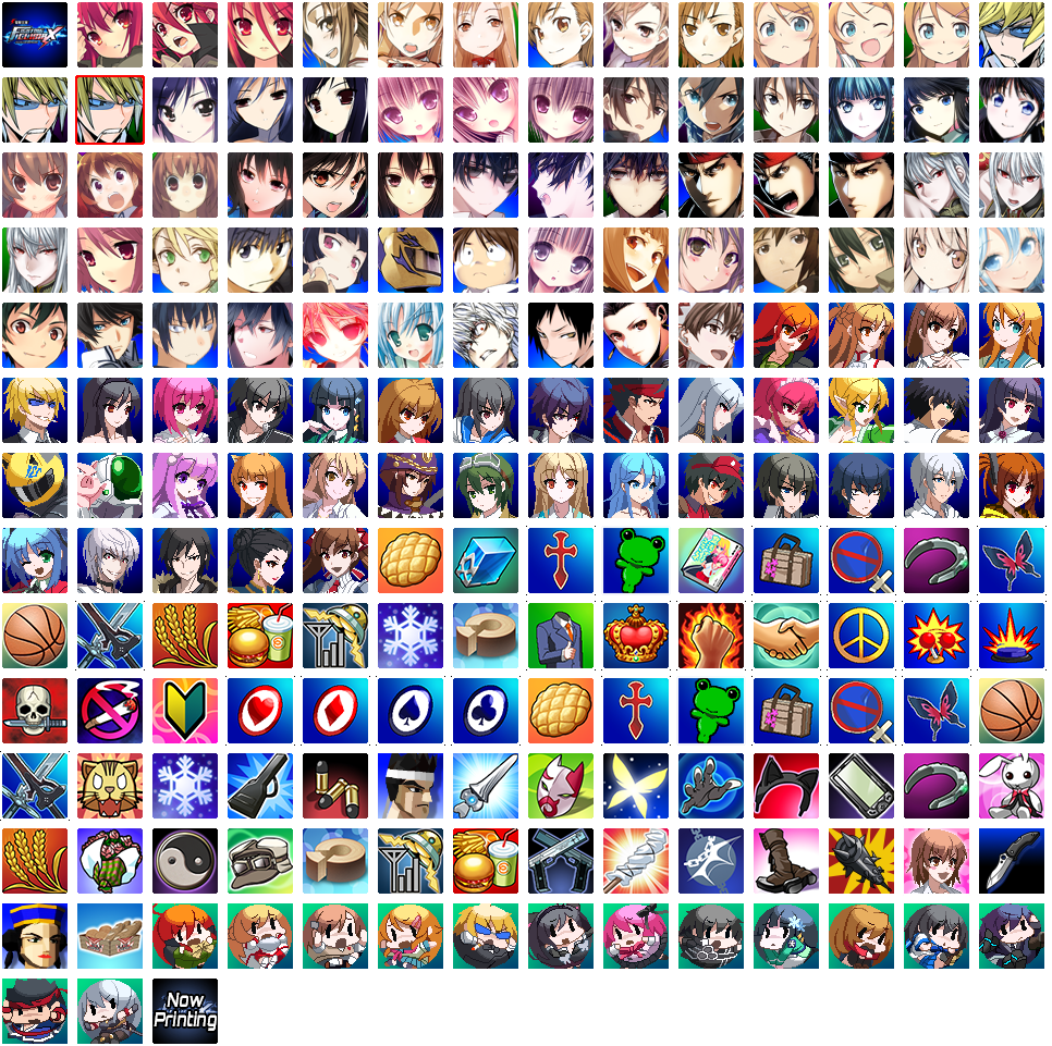 Dengeki Bunko: Fighting Climax - Icons