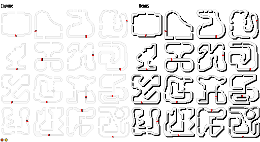 Hot Wheels: Burnin' Rubber - Track Minimaps