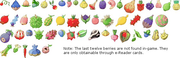 Pokémon Ruby / Sapphire - Berries