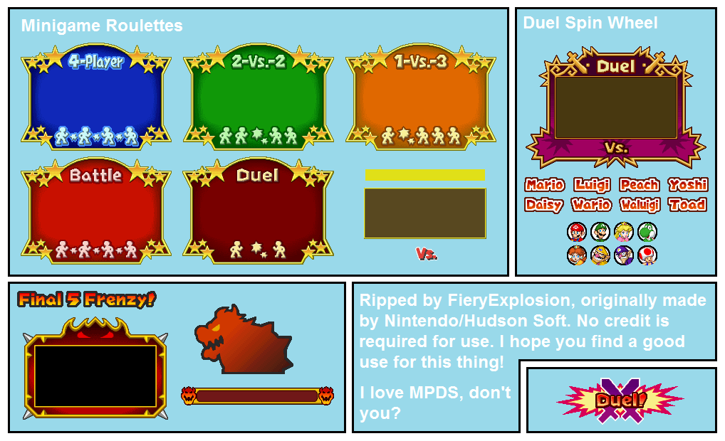 Mario Party DS - Minigame & Other Roulettes