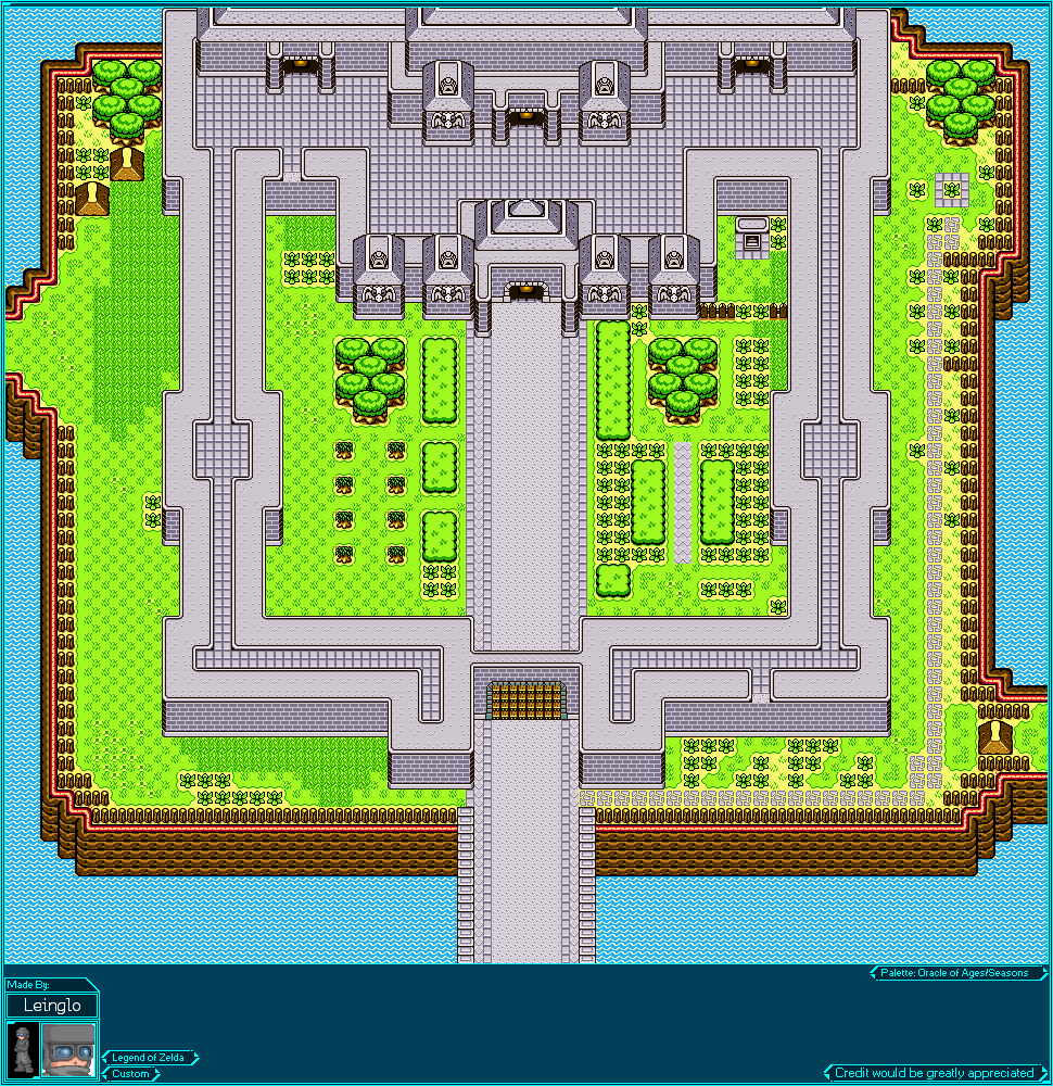 The Legend of Zelda Customs - Hyrule Castle (Zelda Game Boy-Style)
