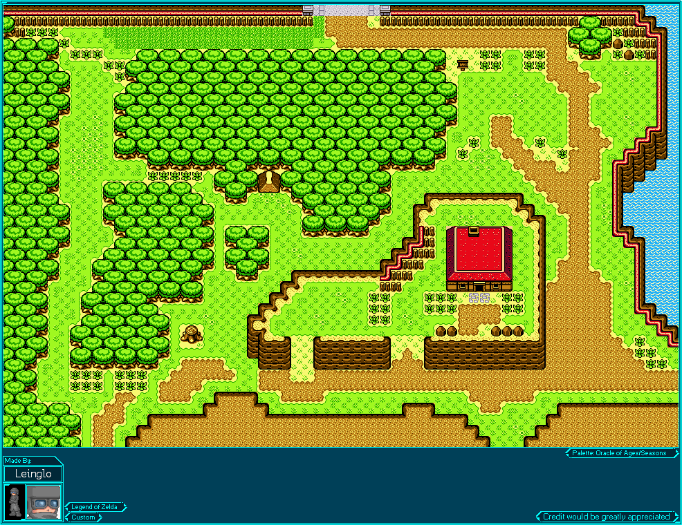 Link's House Area (Zelda Game Boy-Style)