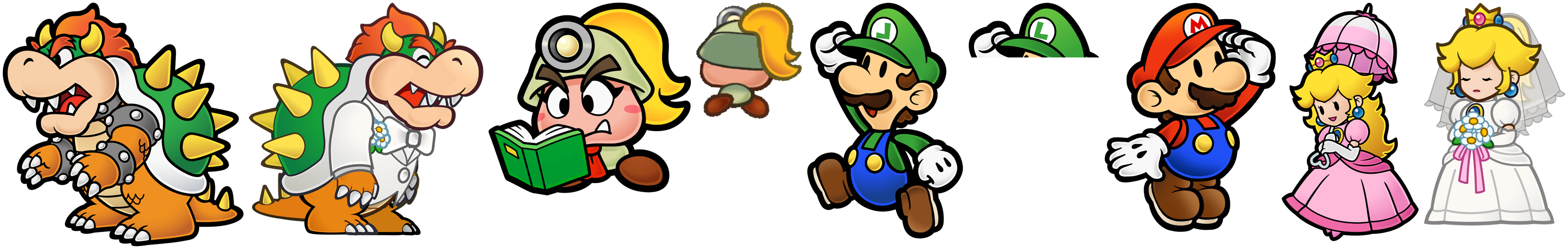 Super Smash Bros. Brawl - Paper Mario Trophies