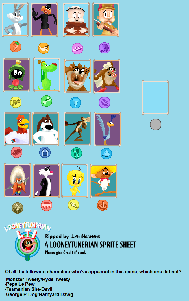 Character Bio Pics and Icons