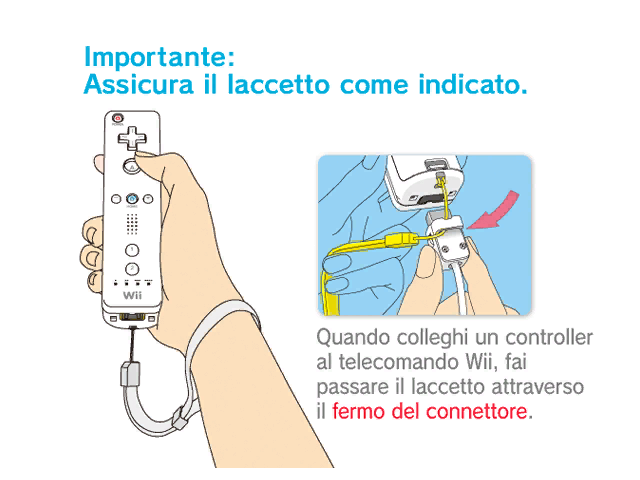 Wii Menu - Wrist Strap Reminder (PAL Italian Version) v1