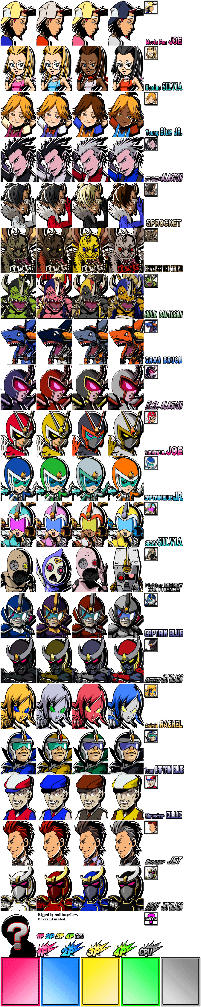 Viewtiful Joe: Red Hot Rumble - Character Select