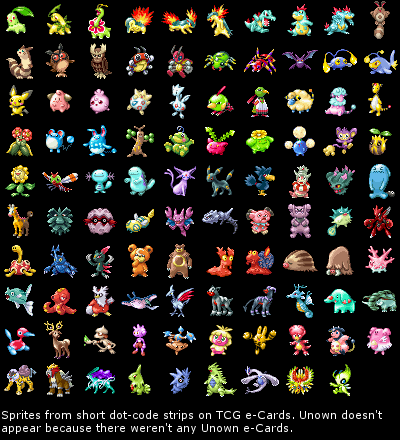 Generation II TCG Sprites