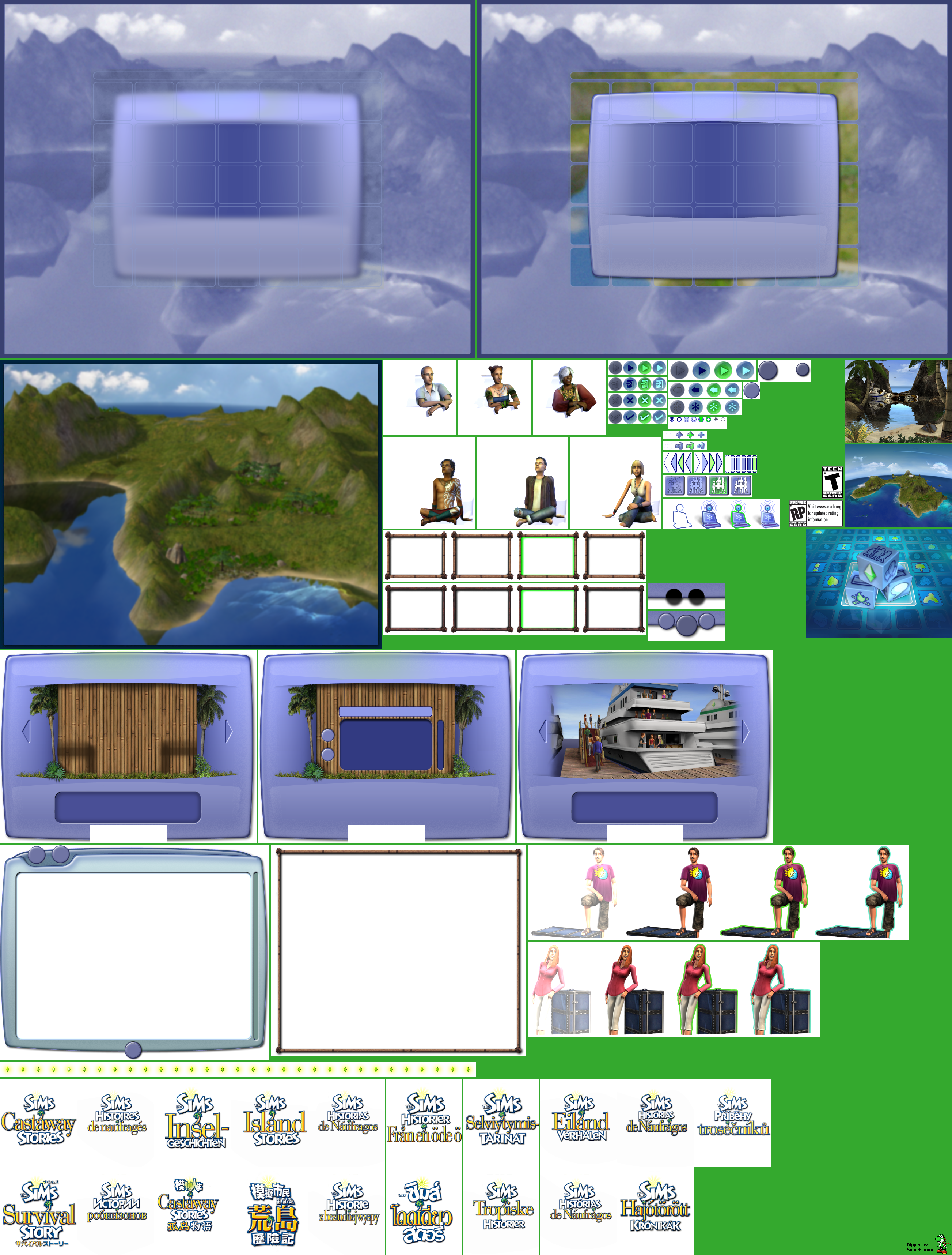 The Sims: Castaway Stories - Main Menu