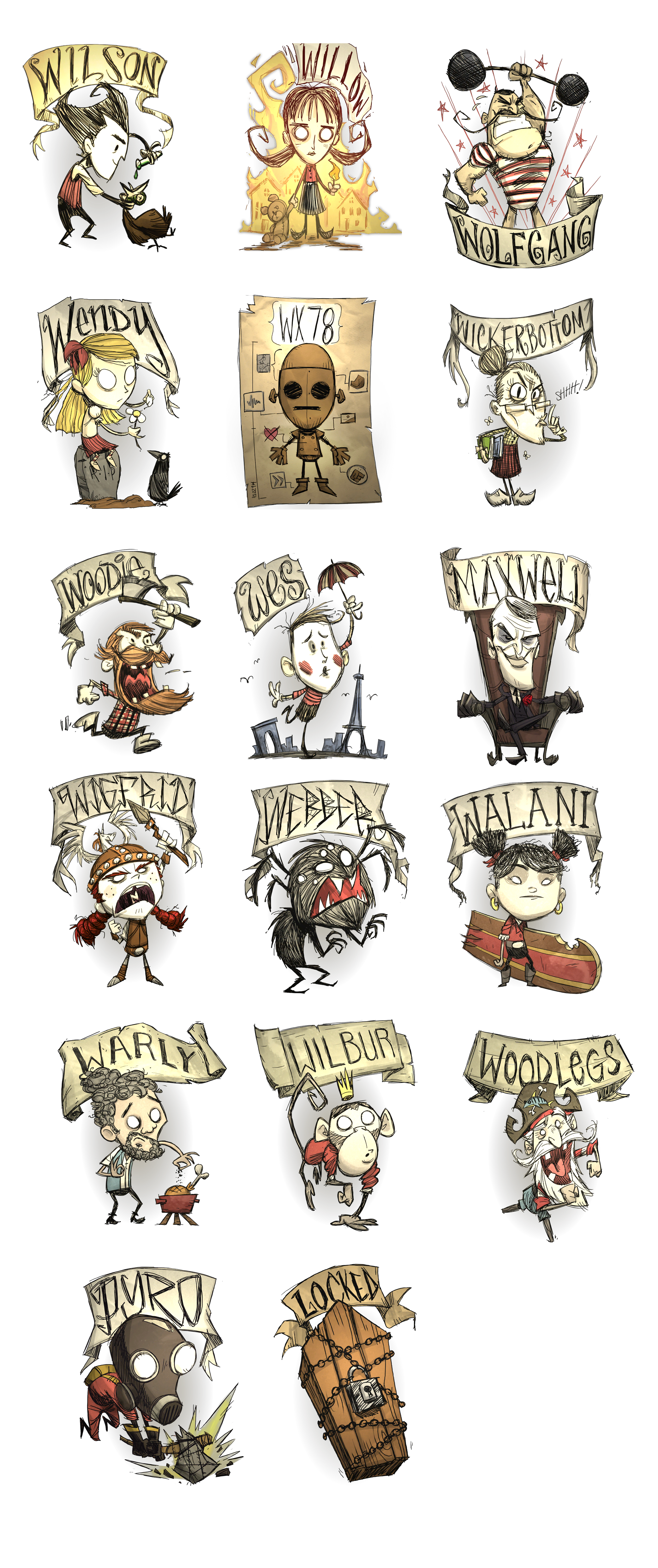 Don't Starve / Don't Starve Together - Character Select (Don't Starve)
