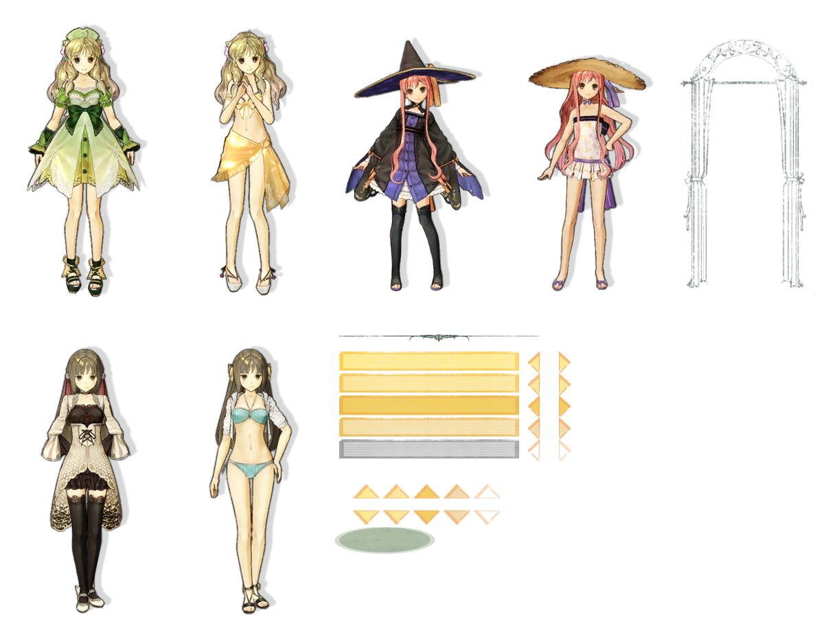 Atelier Ayesha: The Alchemist of Dusk - Costume Menu