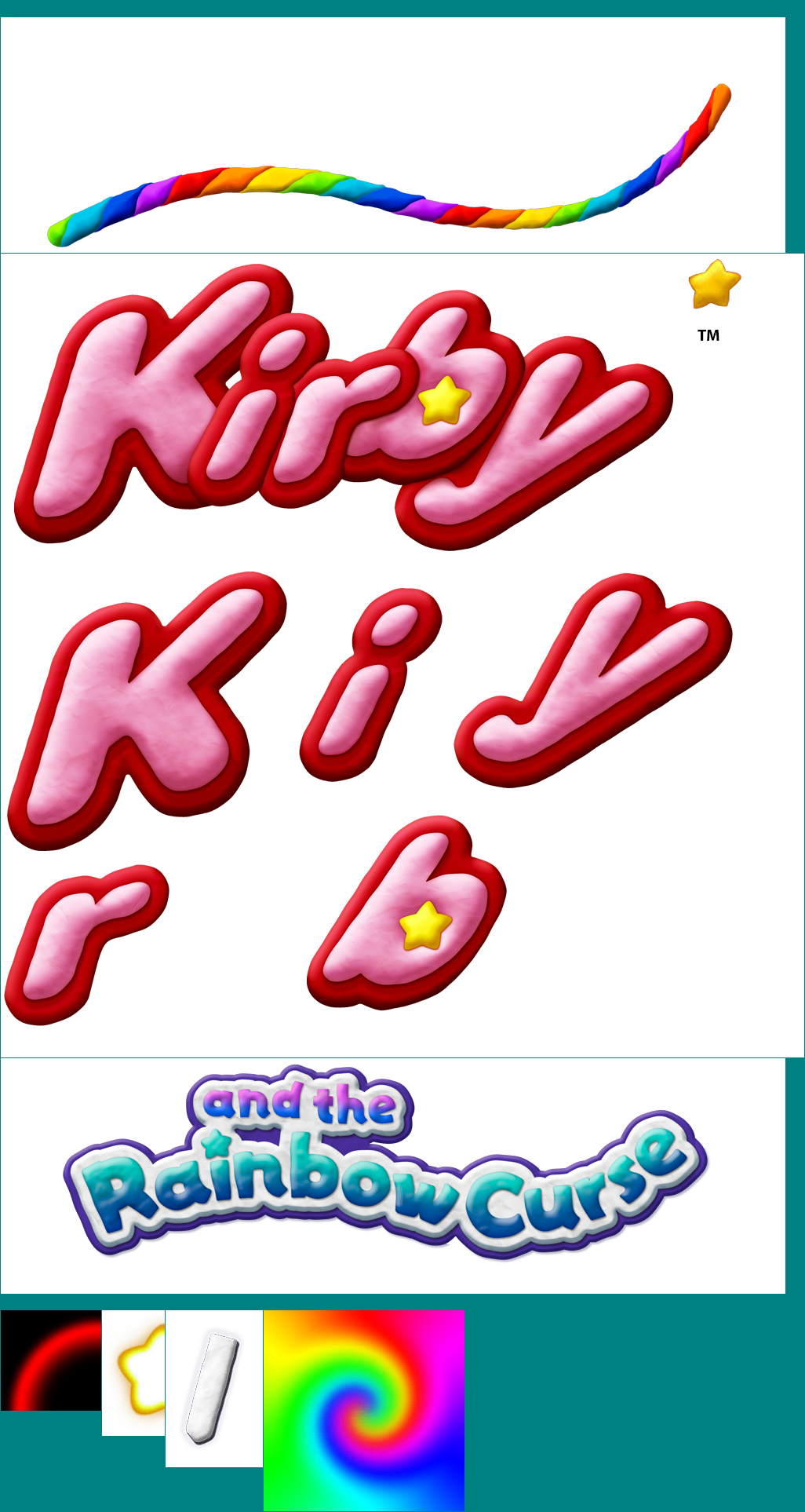 Kirby and the Rainbow Curse / Paintbrush - Title Screen