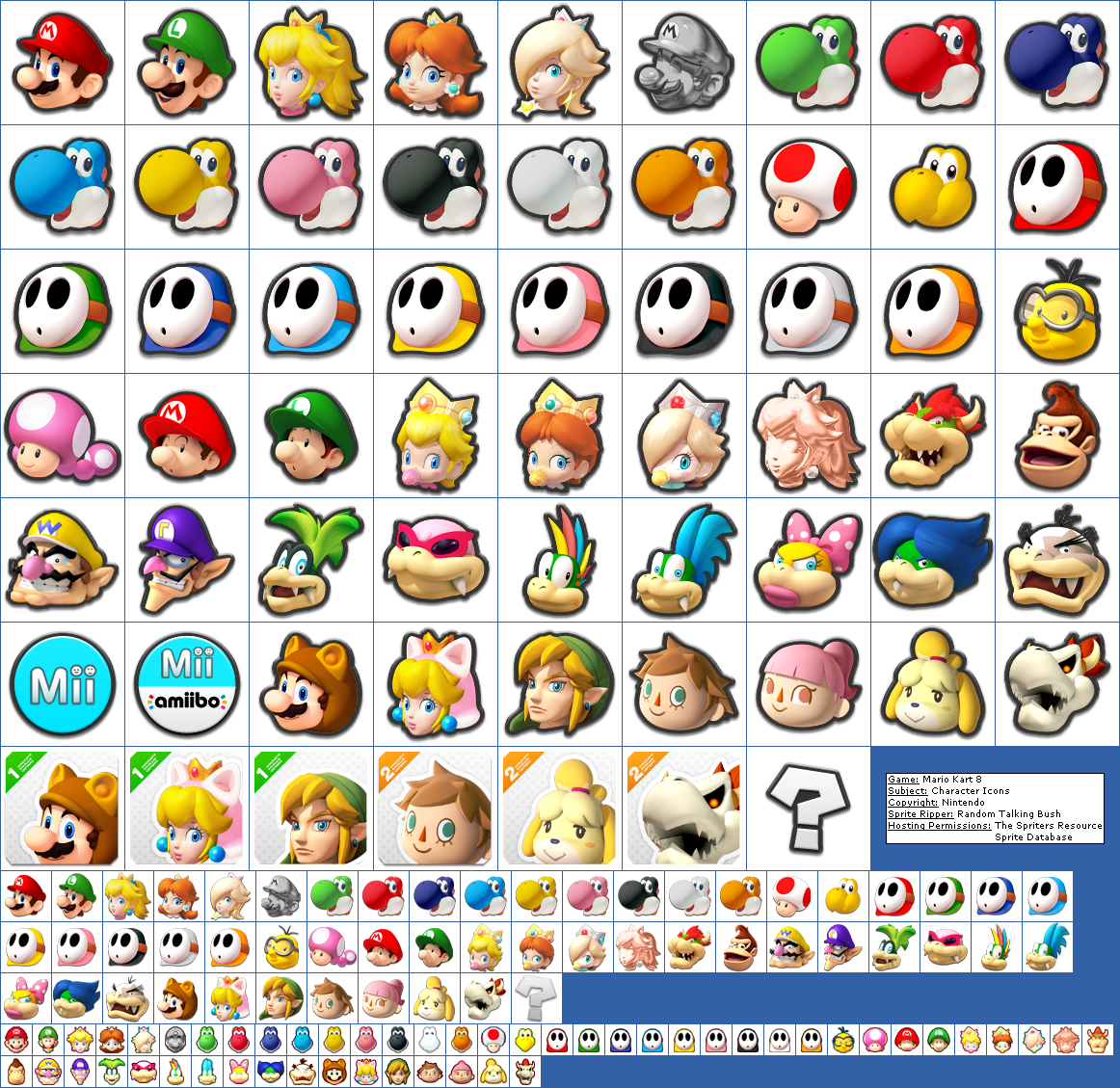 super mario kart cup select sprites