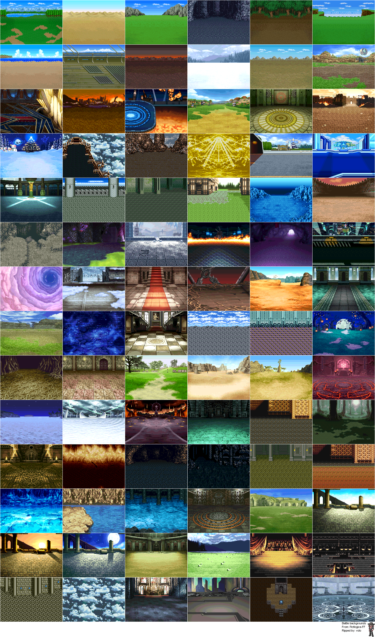 Pictlogica Final Fantasy - Battle Backgrounds