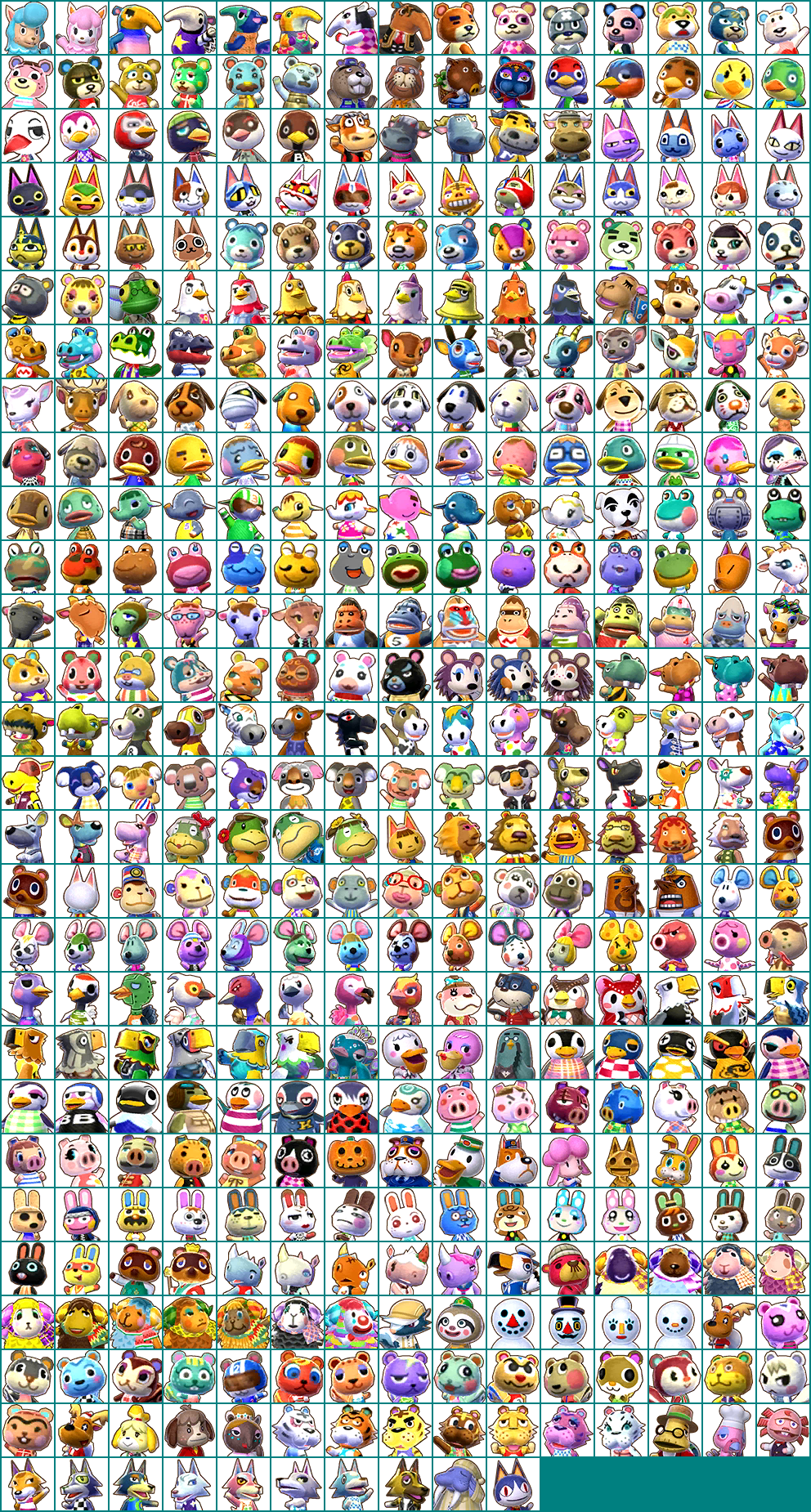 Animal Crossing: Happy Home Designer - NPC Icons