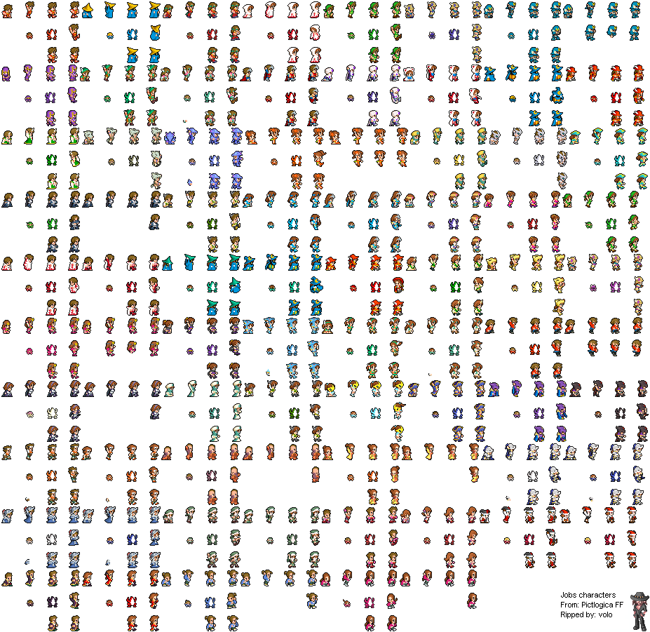 The Spriters Resource - Full Sheet View - Pictlogica Final Fantasy ...