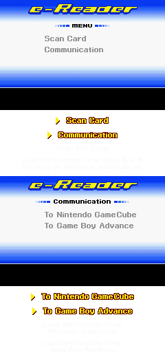 e-Reader - Main Menu