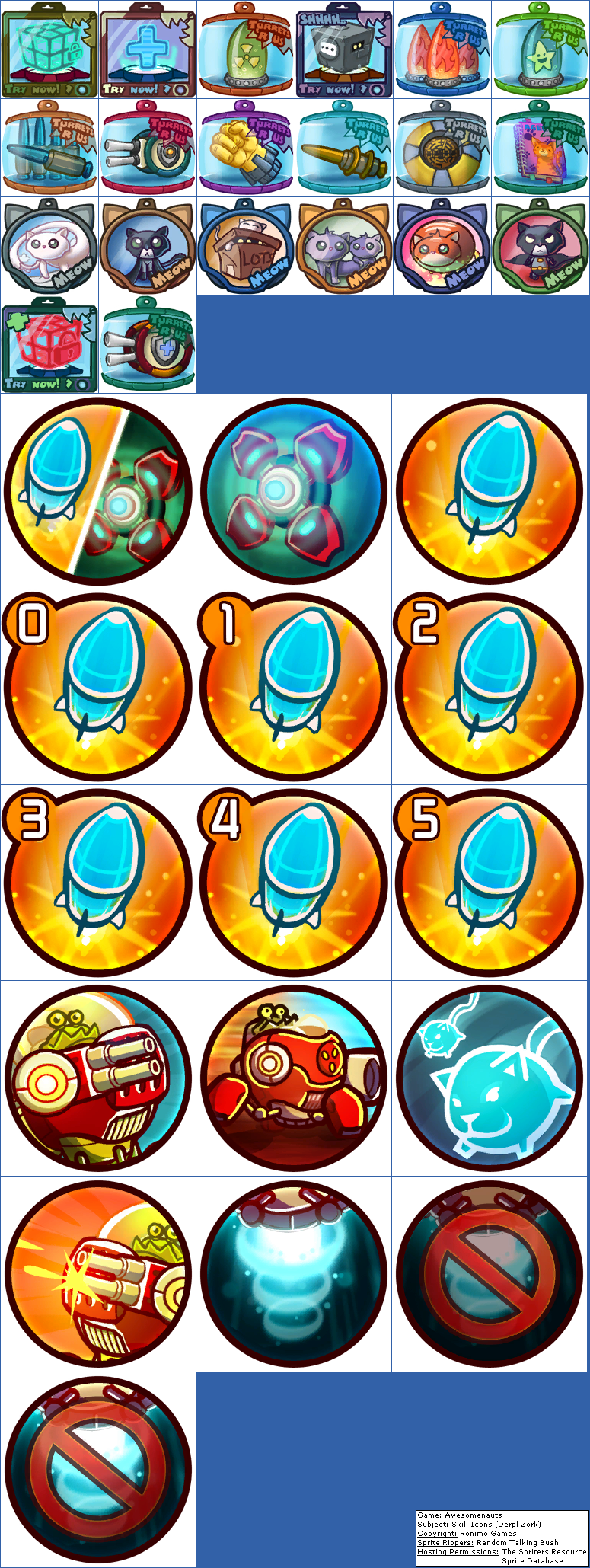 Awesomenauts - Skill Icons (Derpl Zork)