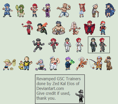 Pokémon Generation 2 Customs - Trainers (GBA-Style)