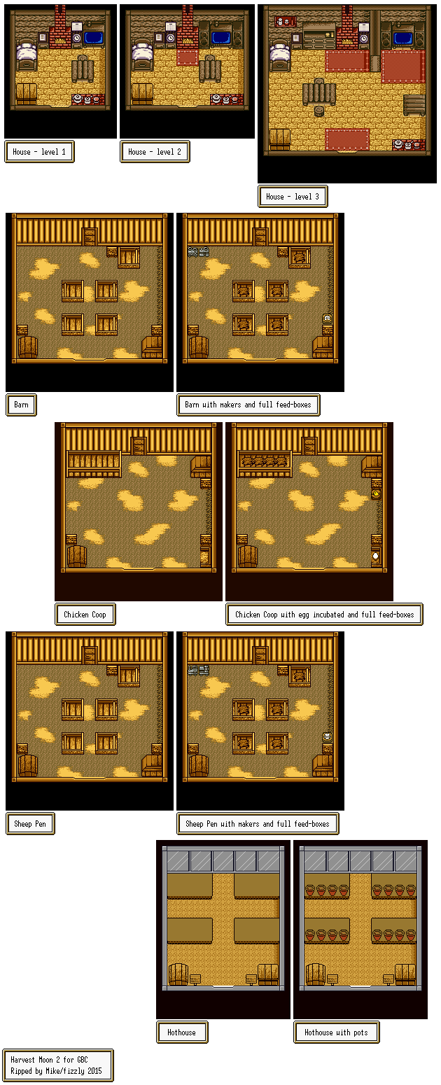 Harvest Moon GBC 2 - Farm (Indoors)