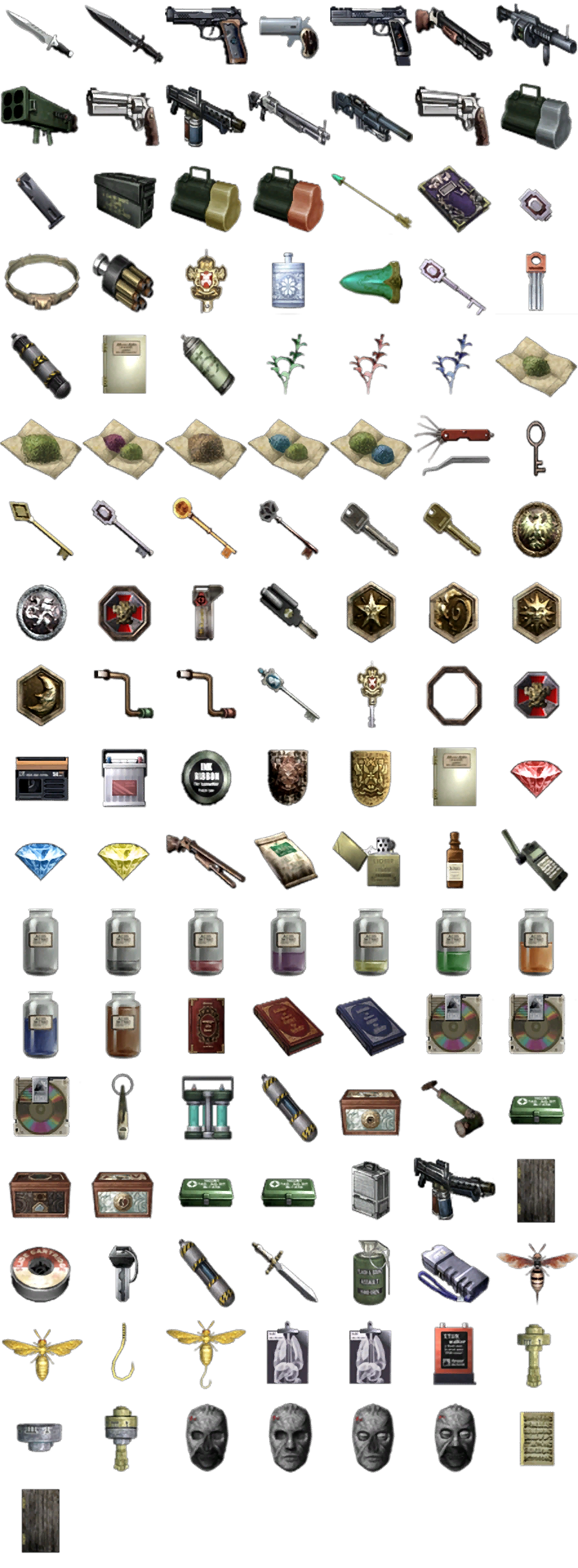 Resident Evil HD Remaster - Items