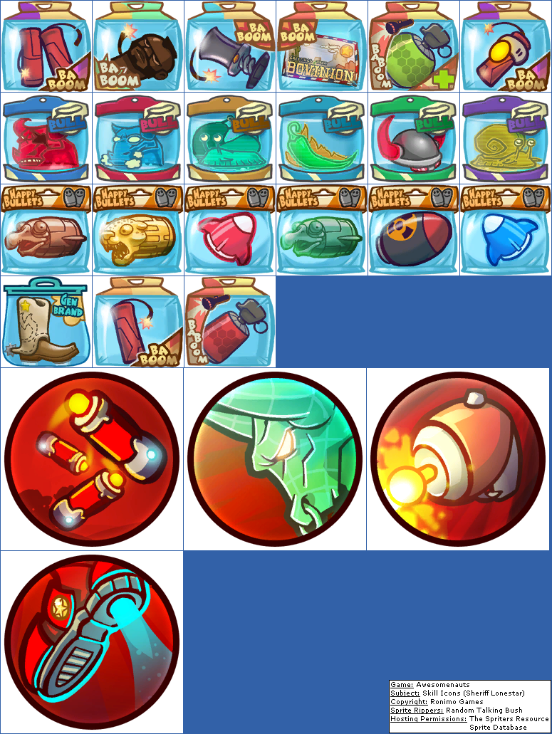 Awesomenauts - Skill Icons (Sheriff Lonestar)