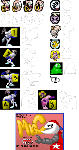 Earthworm Jim 3D - Character Icons