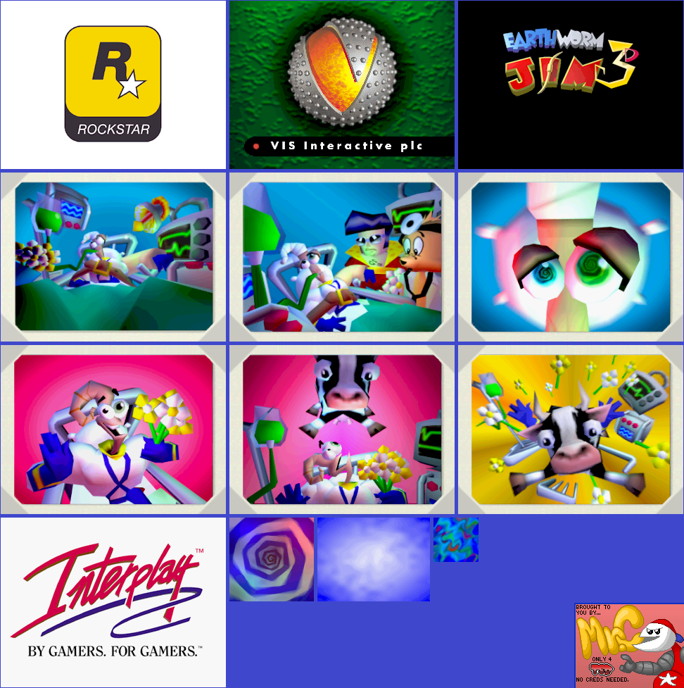 Earthworm Jim 3D - Cutscenes & Logos