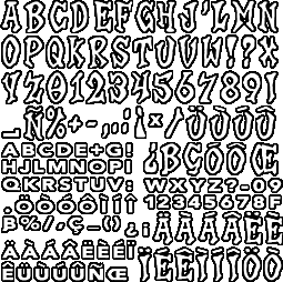 Crash Nitro Kart - Font