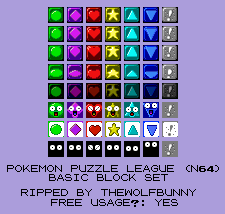 Pokémon Puzzle League - Basic Block Set