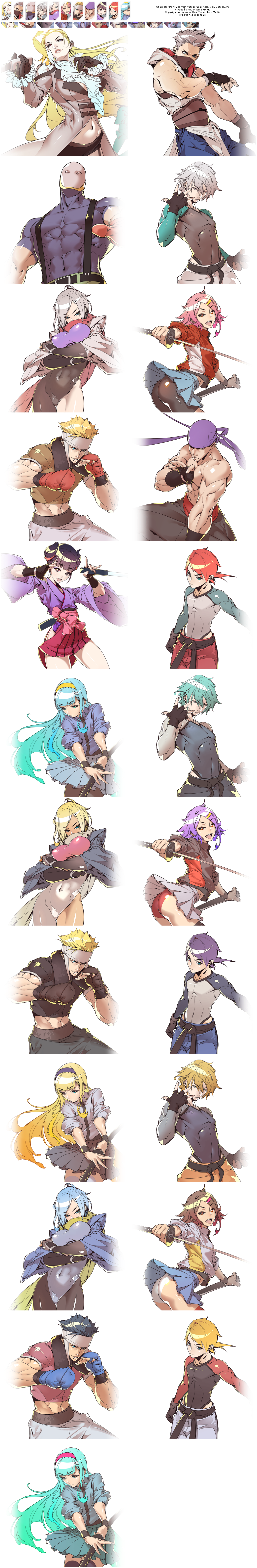 Yatagarasu: Attack on Cataclysm - Character Portraits