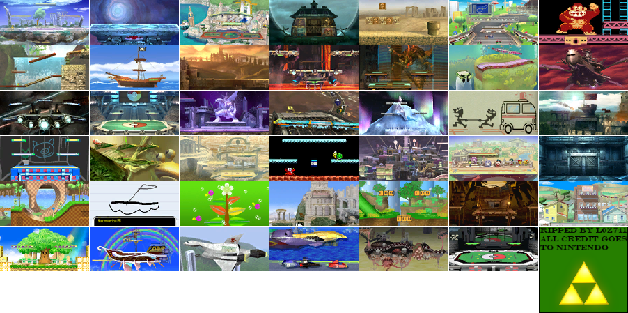 Super Smash Bros. Brawl - Random Stage Switch Previews