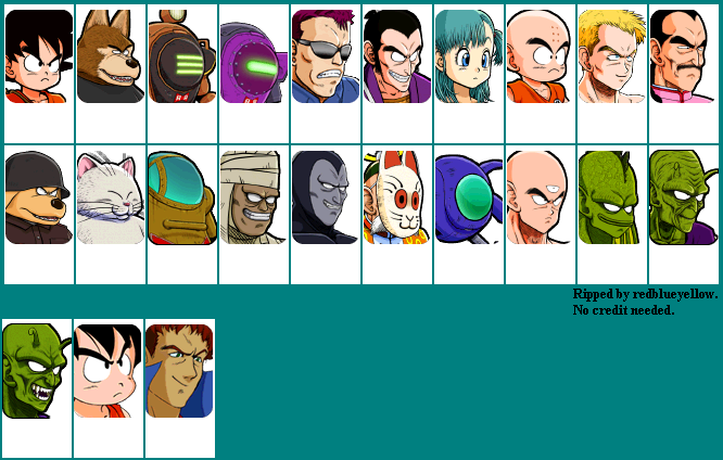 Dragon Ball: Revenge of King Piccolo - Small Mugshots